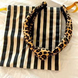 Leopard velvet lele Sadoughi headband